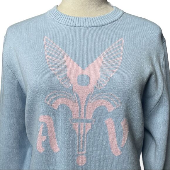 Alte Volant Baby Blue & Pink “Cotton Candy” Crewneck Sweater (Size: Small) - Picture 6 of 12